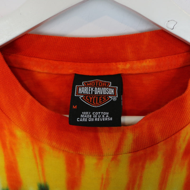 Vintage 2003 Harley Davidson Edmonton Tie Dye Long Sleeve Tee - L-NEWLIFE Clothing