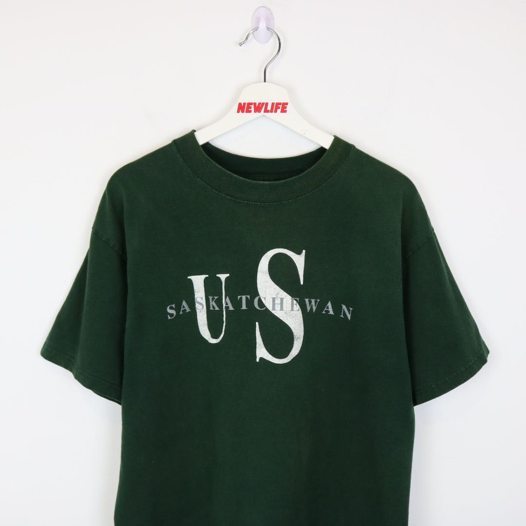 Vintage 00's University of Saskatchewan Tee - L-NEWLIFE Clothing