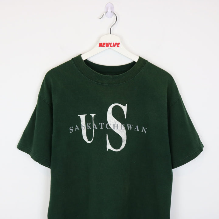 Vintage 00's University of Saskatchewan Tee - L-NEWLIFE Clothing