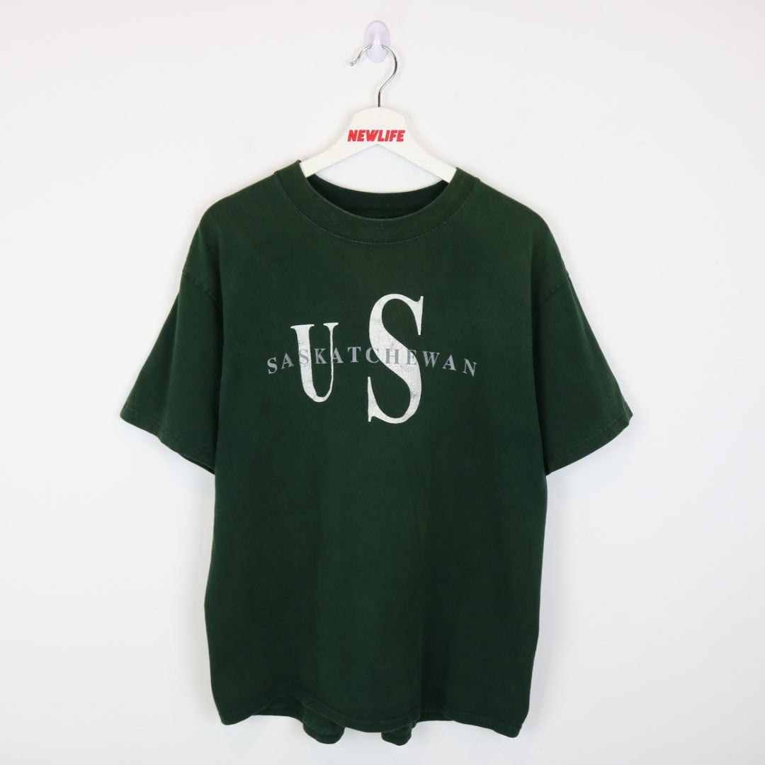 Vintage 00's University of Saskatchewan Tee - L-NEWLIFE Clothing