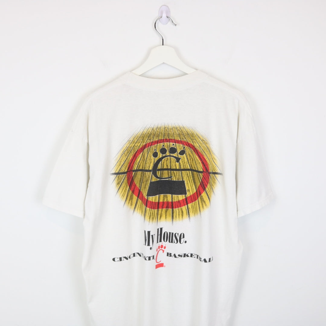 Vintage 90's University of Cincinnati Basketball Tee - L-NEWLIFE Clothing