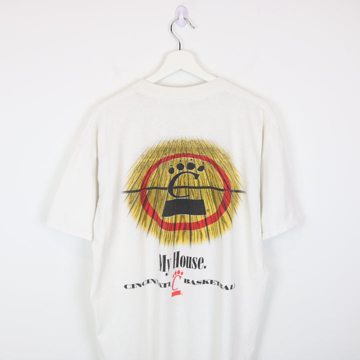 Vintage 90's University of Cincinnati Basketball Tee - L-NEWLIFE Clothing
