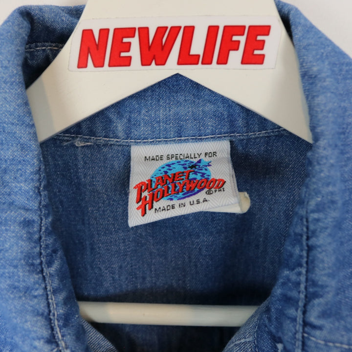 Vintage 90's Planet Hollywood Denim Button Up - M-NEWLIFE Clothing