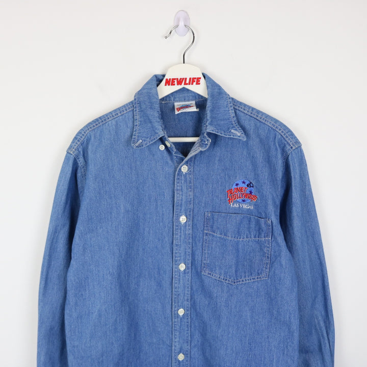 Vintage 90's Planet Hollywood Denim Button Up - M-NEWLIFE Clothing
