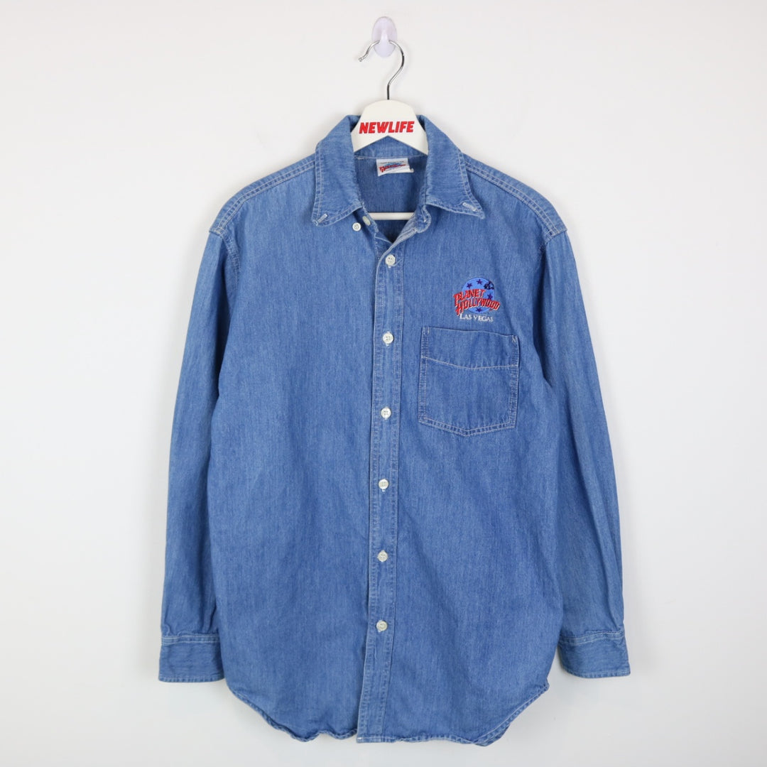 Vintage 90's Planet Hollywood Denim Button Up - M-NEWLIFE Clothing