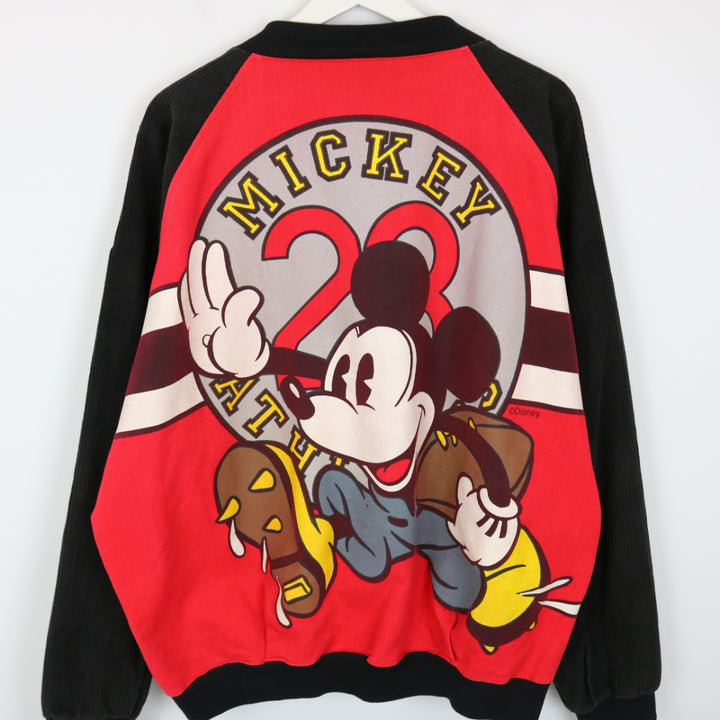 Vintage 90's Disney Mickey Athletics Football Bomber Jacket - XXL-NEWLIFE Clothing