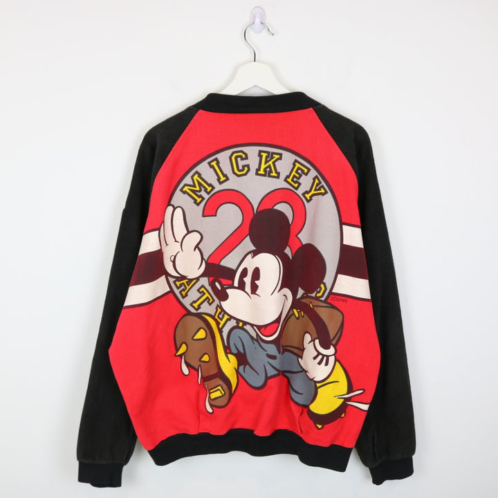 Vintage 90's Disney Mickey Athletics Football Bomber Jacket - XXL-NEWLIFE Clothing