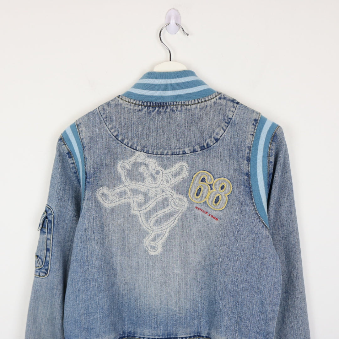 Vintage 90's Disney Pooh Bear Denim Jacket - XS/S-NEWLIFE Clothing