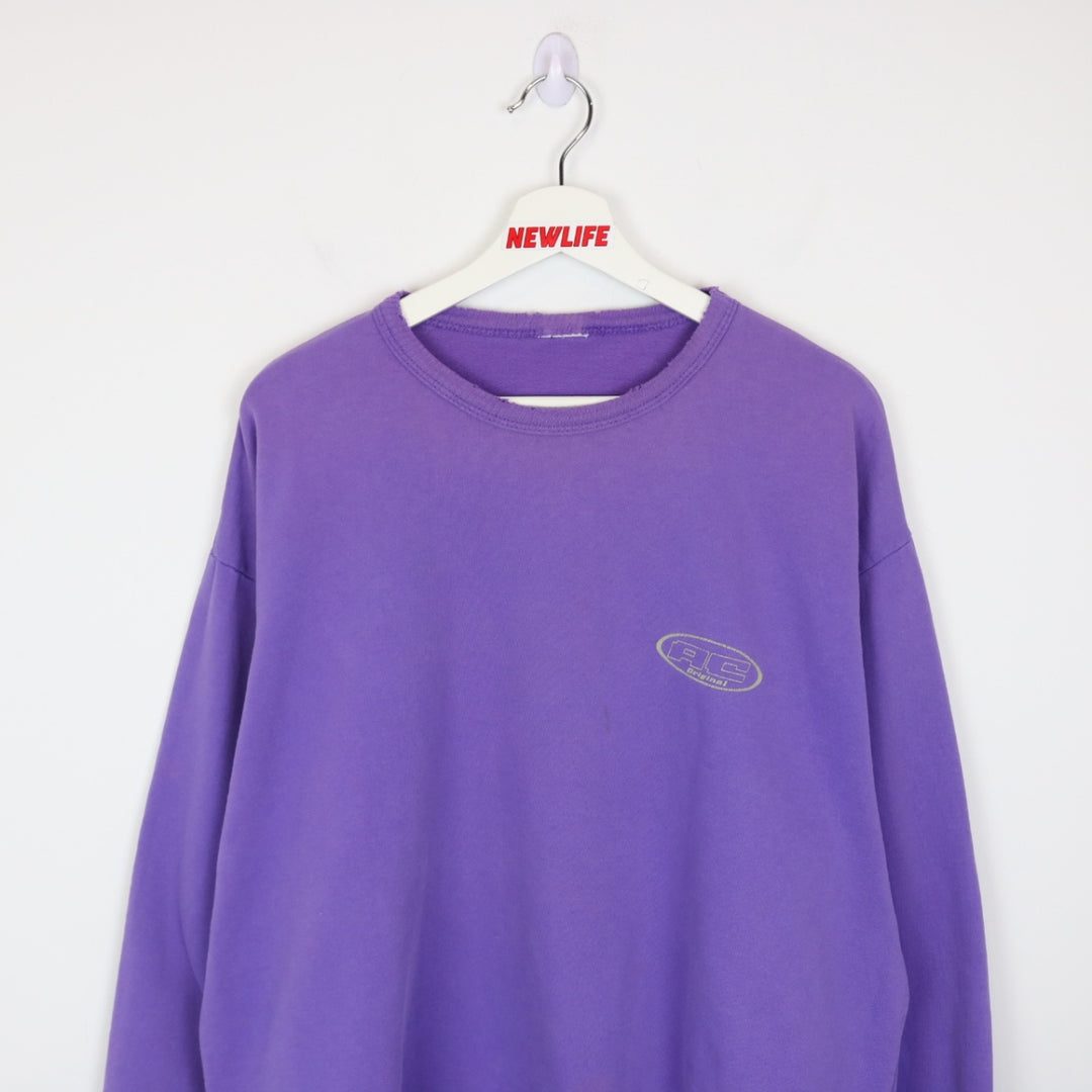 Vintage 90's AU Coton Crewneck - L-NEWLIFE Clothing