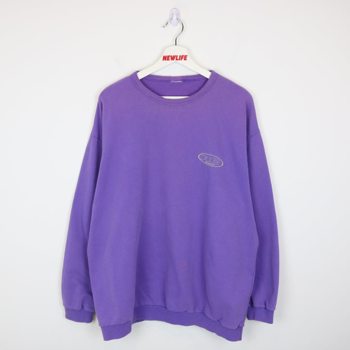 Vintage 90's AU Coton Crewneck - L-NEWLIFE Clothing