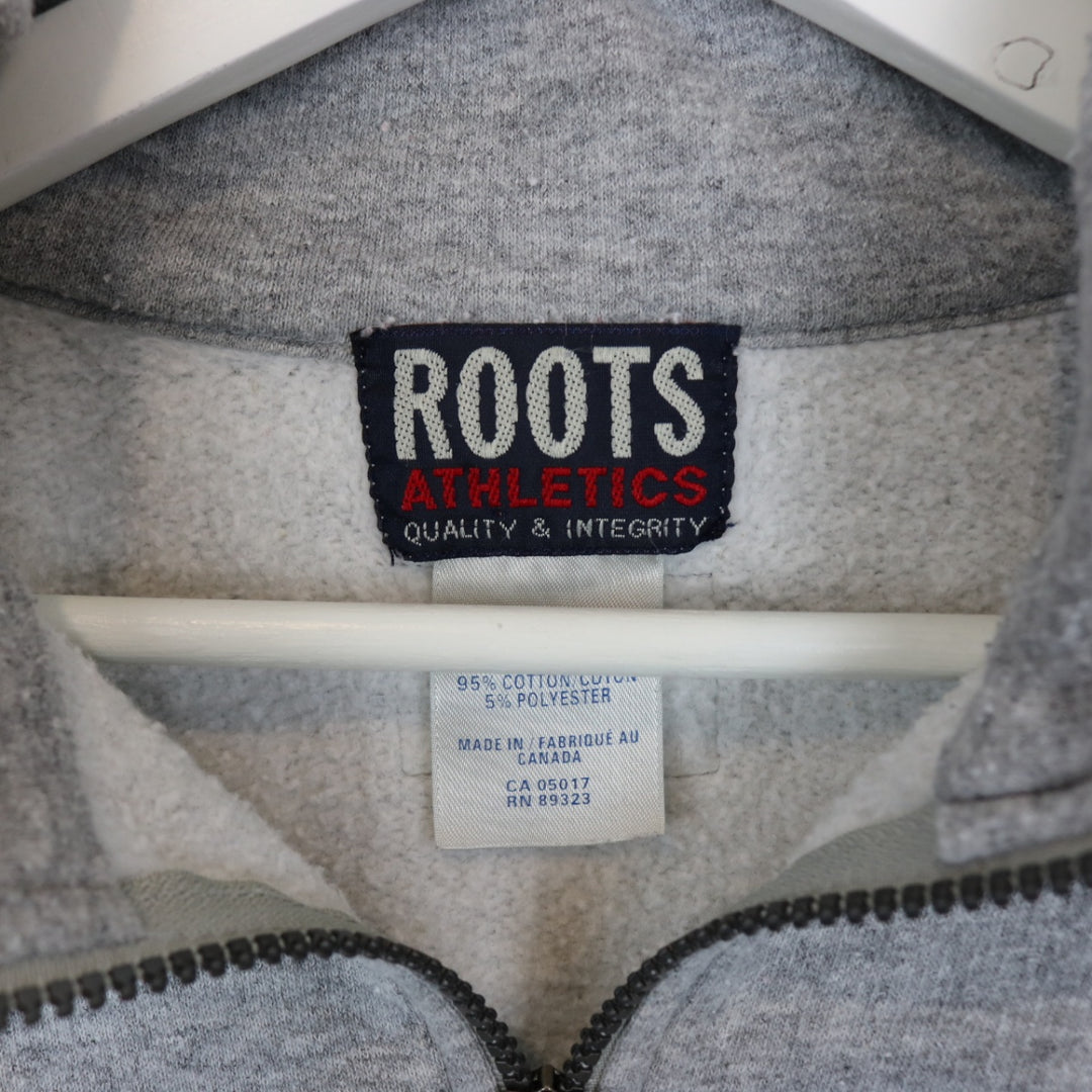Vintage 90's Roots Athletics Quarter Zip Sweater - L-NEWLIFE Clothing