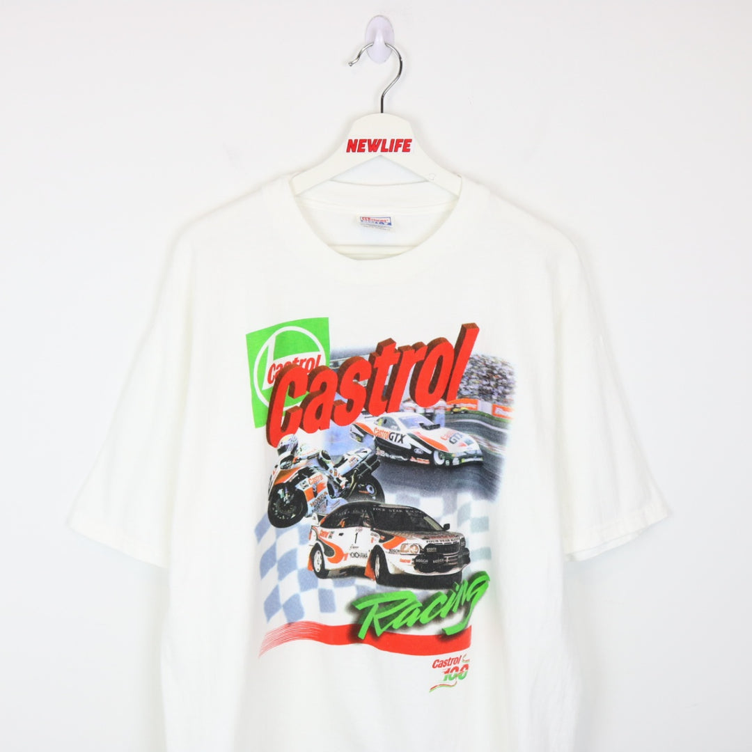 Vintage 00's Castrol Racing Tee - XL-NEWLIFE Clothing