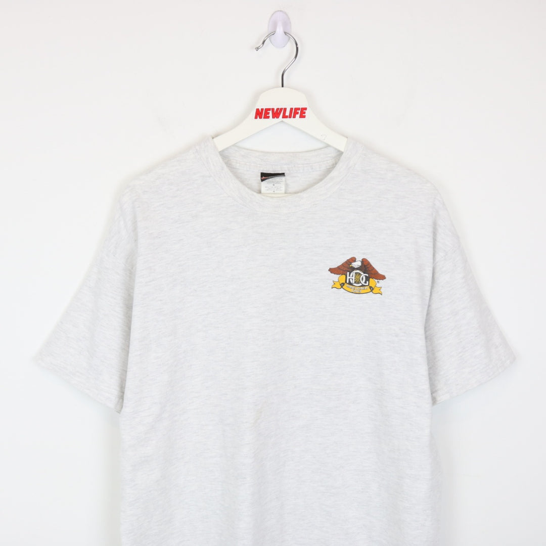 Vintage 00's Poland Harley Owners Group Tee - L-NEWLIFE Clothing