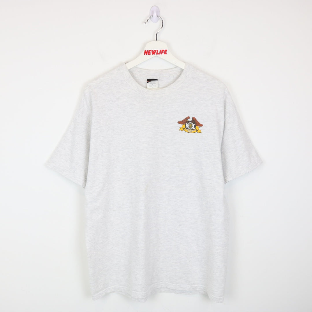 Vintage 00's Poland Harley Owners Group Tee - L-NEWLIFE Clothing