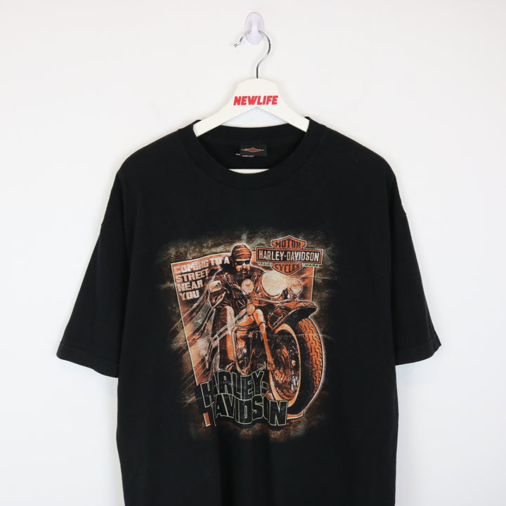 2014 Harley Davidson Great Falls Montana Tee - XL-NEWLIFE Clothing