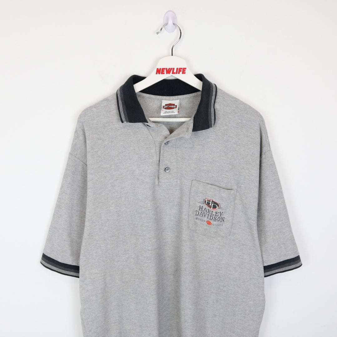 Vintage 90's Harley Davidson Polo Shirt - L-NEWLIFE Clothing