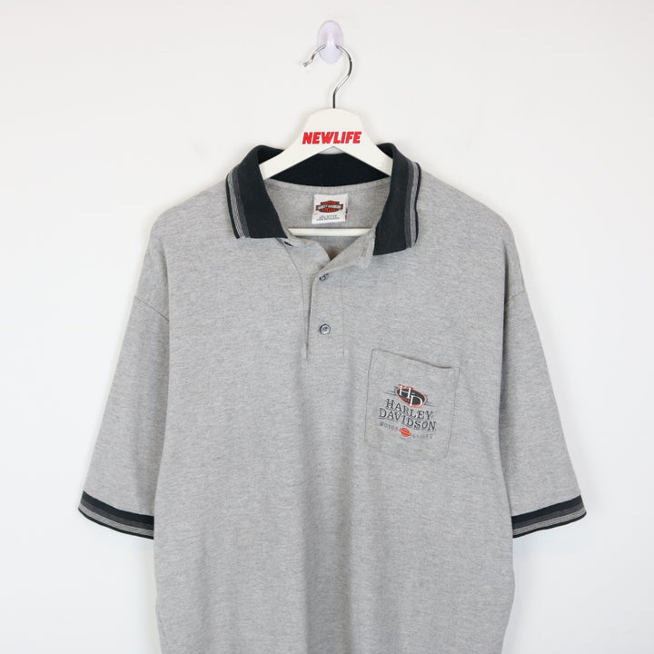 Vintage 90's Harley Davidson Polo Shirt - L-NEWLIFE Clothing