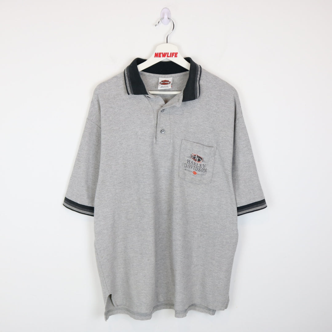 Vintage 90's Harley Davidson Polo Shirt - L-NEWLIFE Clothing