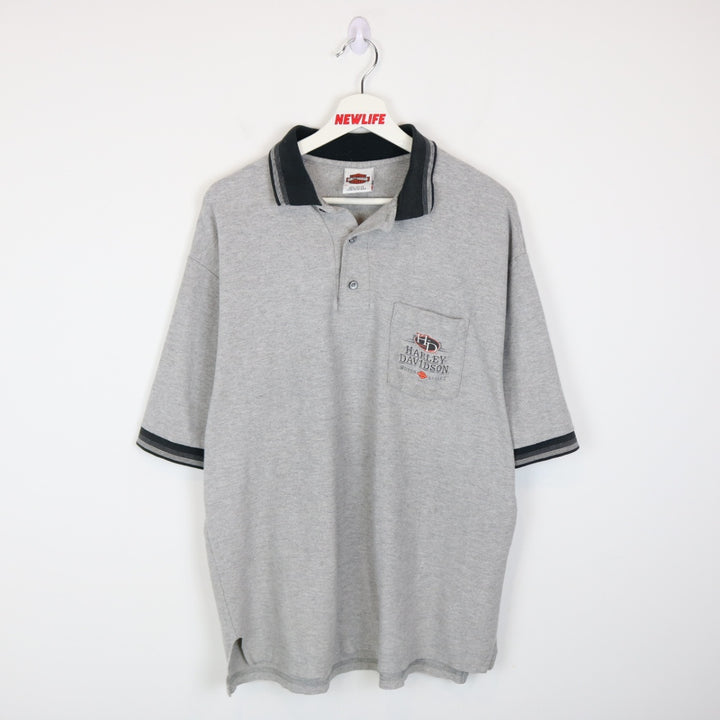 Vintage 90's Harley Davidson Polo Shirt - L-NEWLIFE Clothing
