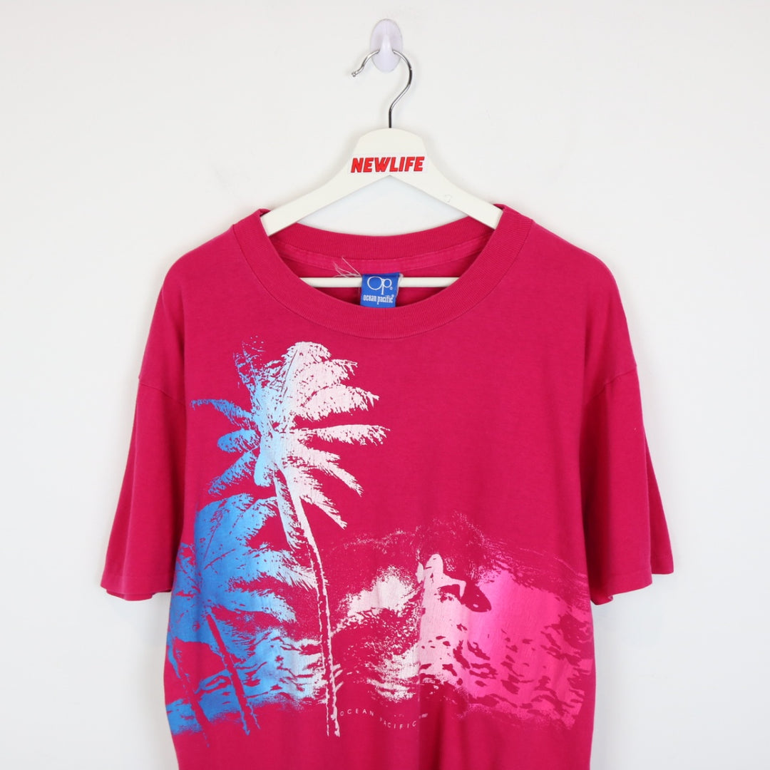 Vintage 1987 Ocean Pacific Beach Nature Tee - L-NEWLIFE Clothing