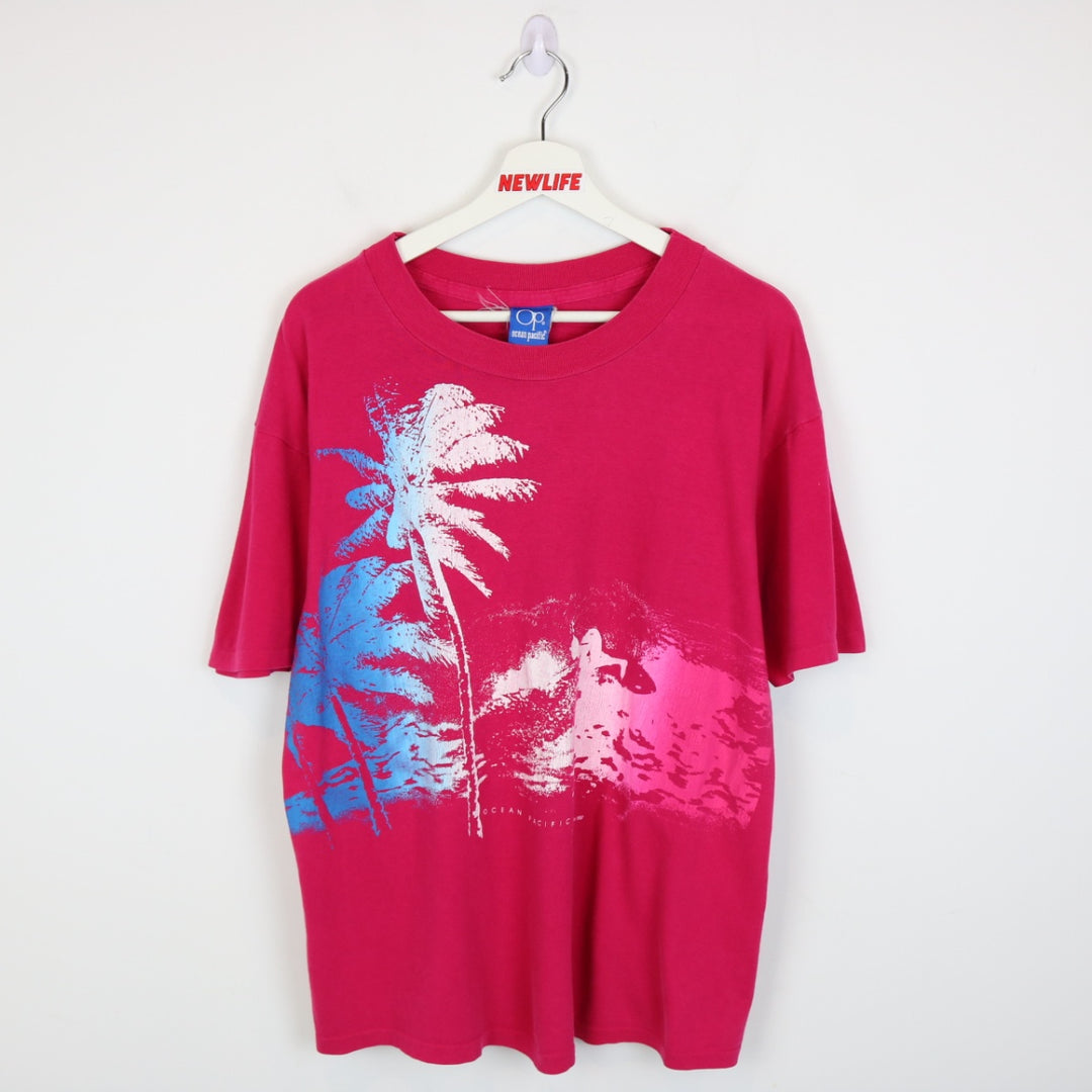 Vintage 1987 Ocean Pacific Beach Nature Tee - L-NEWLIFE Clothing