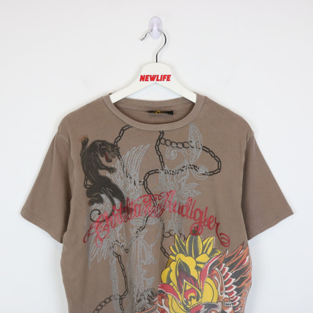 Vintage 00's Christian Audigier Panther Tee - M-NEWLIFE Clothing