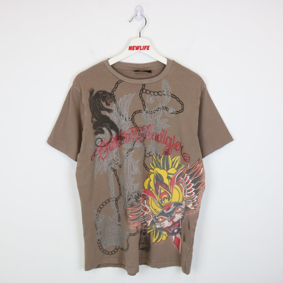 Vintage 00's Christian Audigier Panther Tee - M-NEWLIFE Clothing