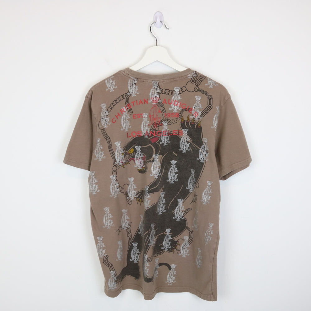 Vintage 00's Christian Audigier Panther Tee - M-NEWLIFE Clothing