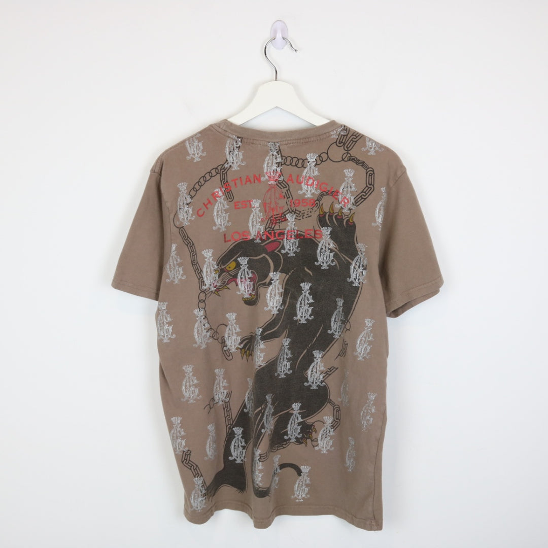 Vintage 00's Christian Audigier Panther Tee - M-NEWLIFE Clothing