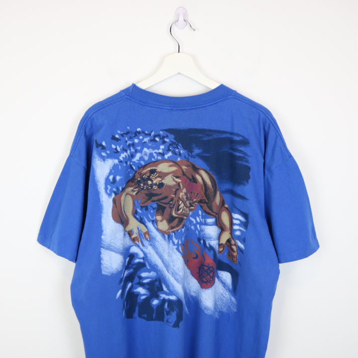 Vintage 90's Cross Breed Dog Snowboarding Tee - XXL-NEWLIFE Clothing