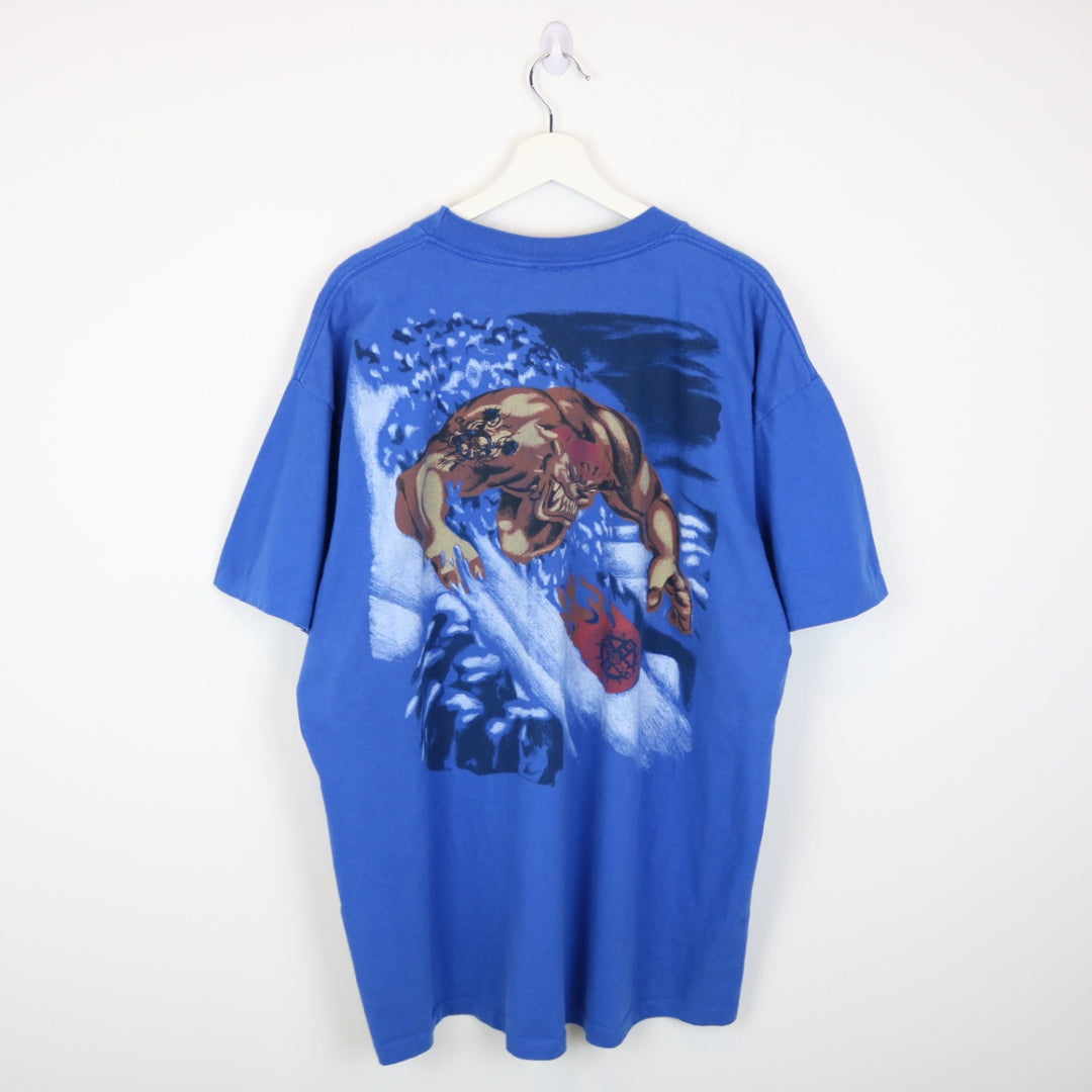 Vintage 90's Cross Breed Dog Snowboarding Tee - XXL-NEWLIFE Clothing