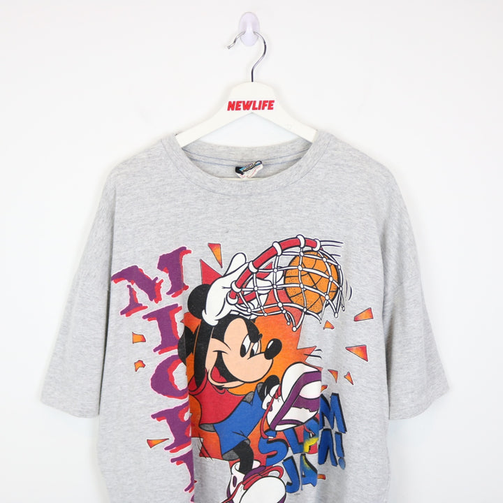 Vintage 90's Disney Mickey Mouse Basketball Tee - XXL-NEWLIFE Clothing