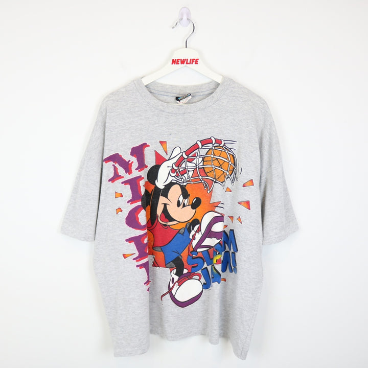 Vintage 90's Disney Mickey Mouse Basketball Tee - XXL-NEWLIFE Clothing