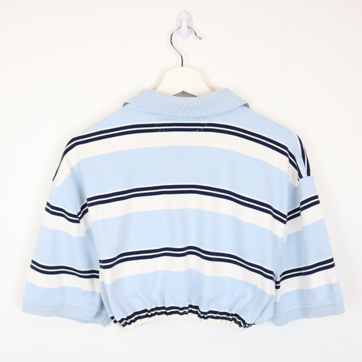 Reworked Tommy Hilfiger Cropped Polo Shirt - XL-NEWLIFE Clothing