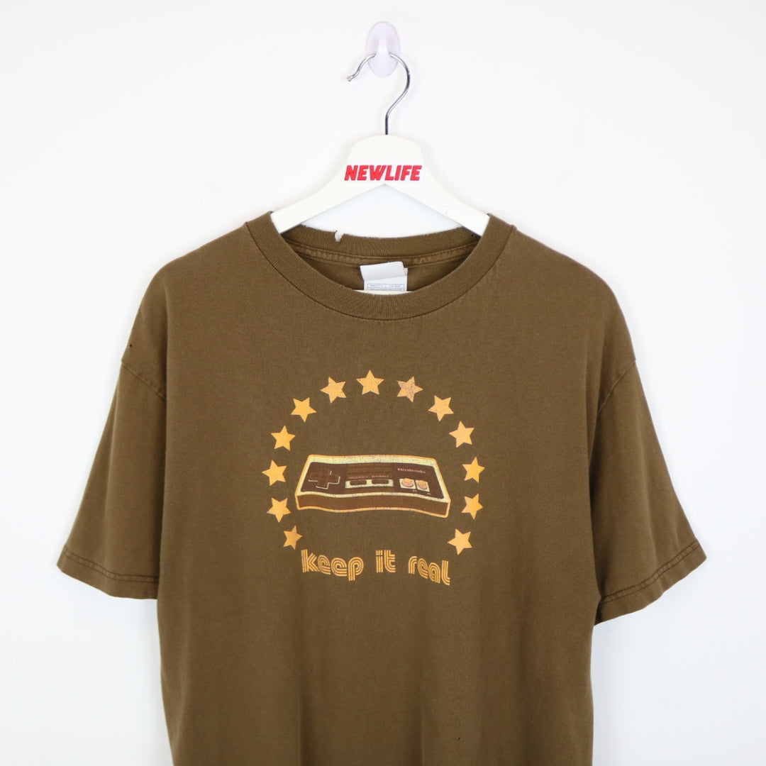 Vintage 00's Nintendo Keep It Real Tee - L-NEWLIFE Clothing