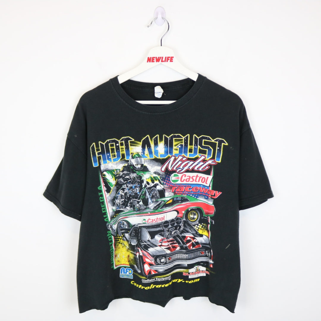 Vintage 00's Hot August Night Castrol Racing Tee - L-NEWLIFE Clothing