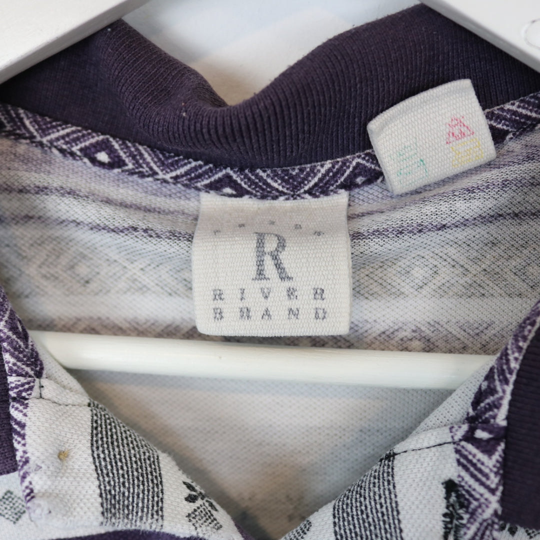 Vintage 00's Patterned Polo Shirt - L-NEWLIFE Clothing