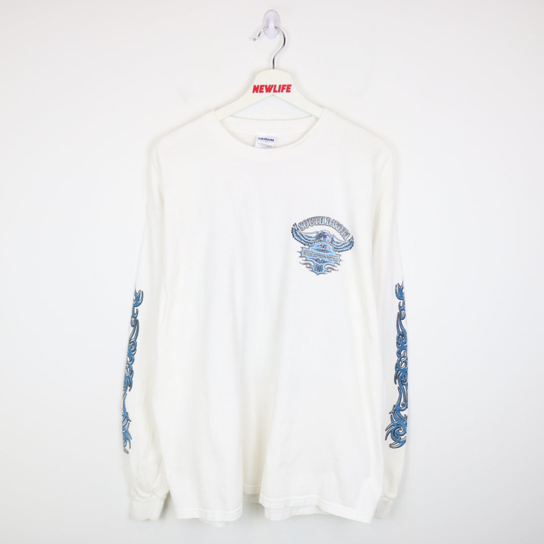2011 South Dakota Motorcycle Rally Long Sleeve Tee - XL-NEWLIFE Clothing