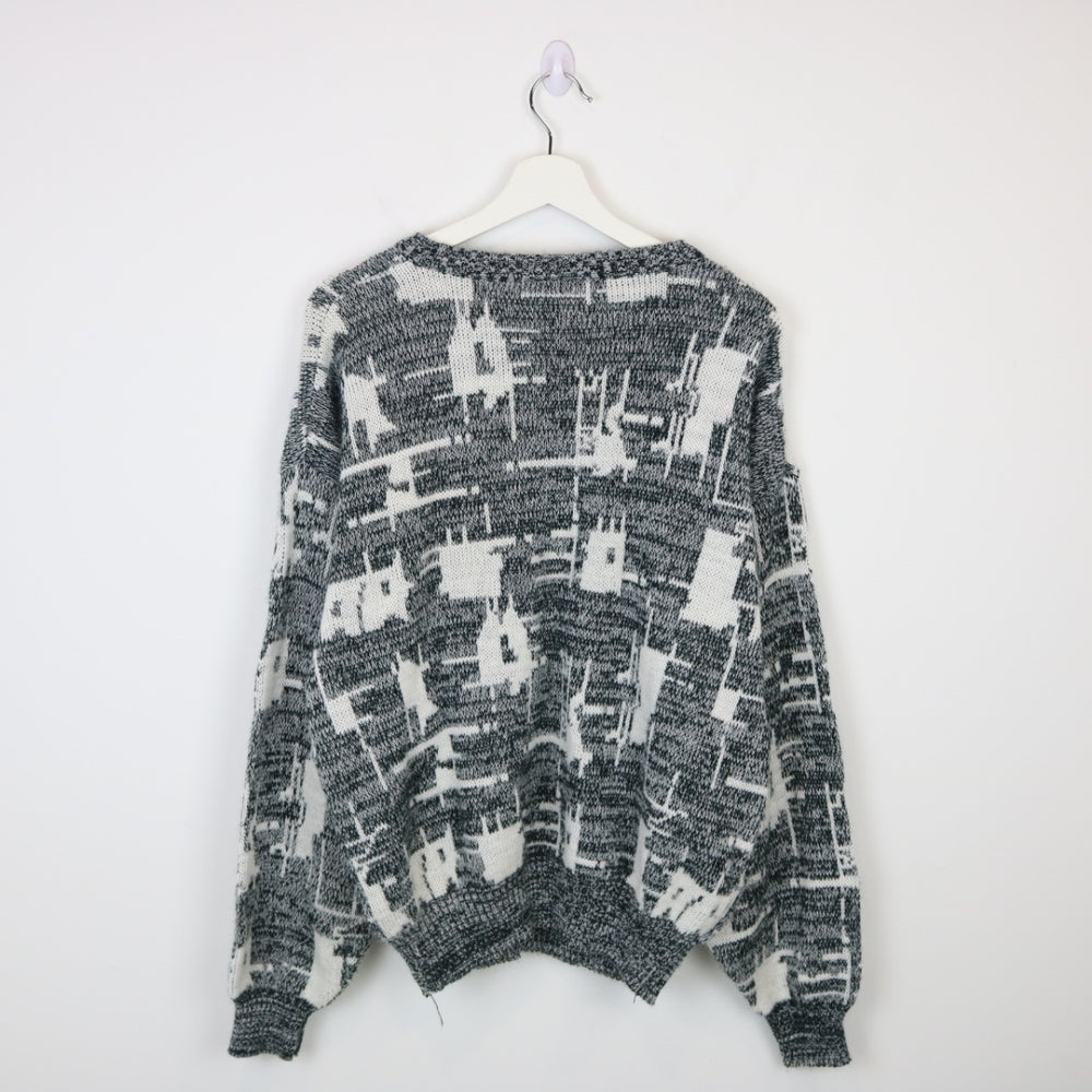 Vintage 80's Randy River Patterned Knit Sweater - M-NEWLIFE Clothing