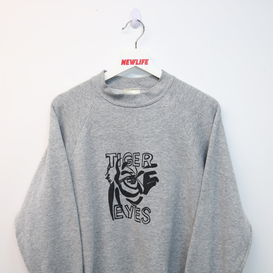 Vintage Tiger Eyes Crewneck - M-NEWLIFE Clothing
