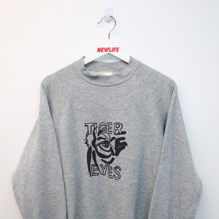 Vintage Tiger Eyes Crewneck - M-NEWLIFE Clothing