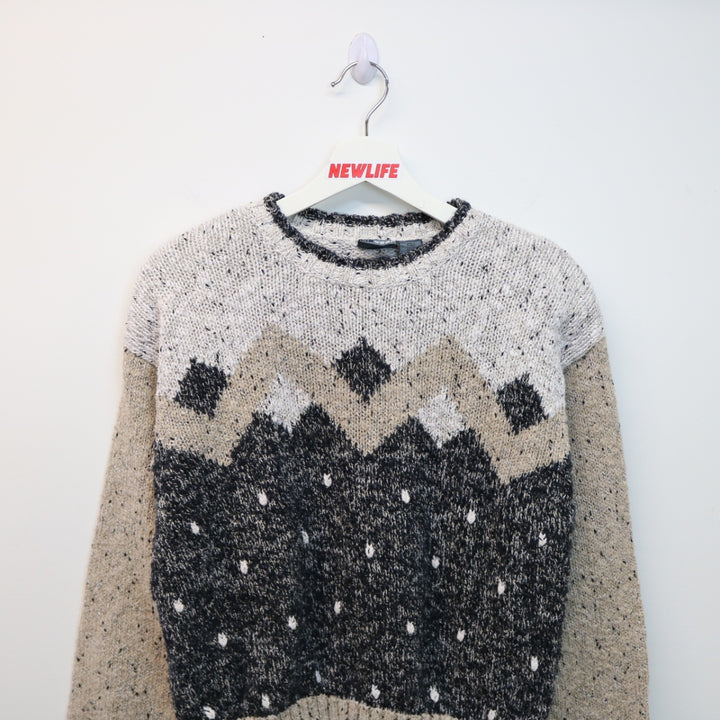 Vintage Patterned Knit Sweater - S-NEWLIFE Clothing