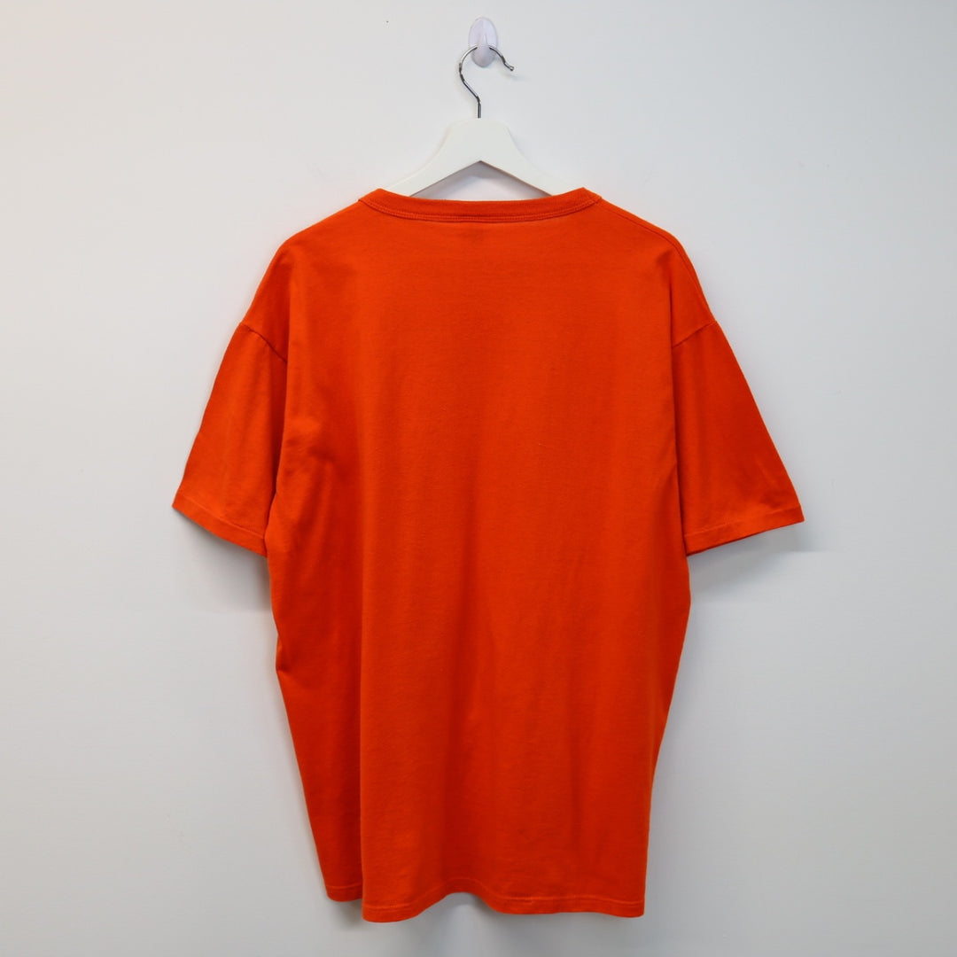 Vintage 80's McNally Tigers Football Tee - XL-NEWLIFE Clothing