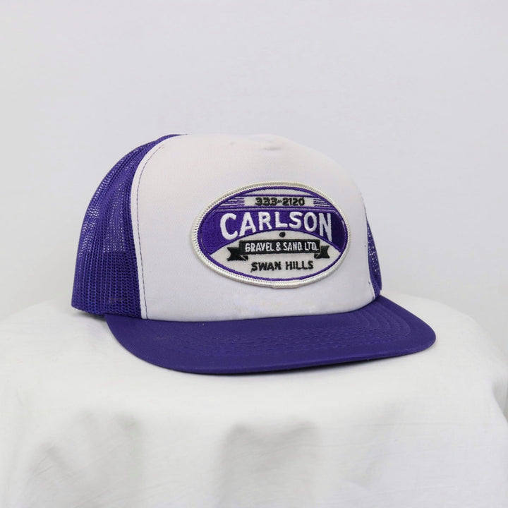 Vintage 80's Carlson Swan Hill Trucker Hat - OS-NEWLIFE Clothing