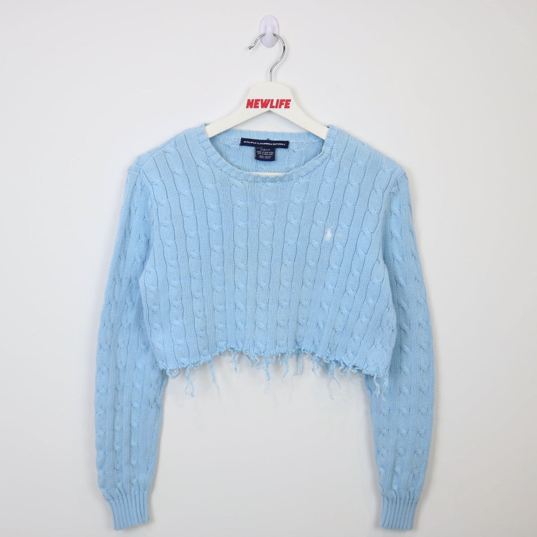 Vintage Ralph Lauren Cropped Knit Sweater - S-NEWLIFE Clothing