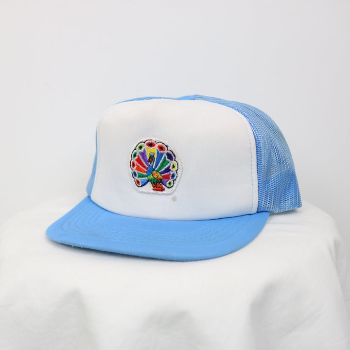 Vintage 80's Peacock Nature Trucker Hat - OS-NEWLIFE Clothing