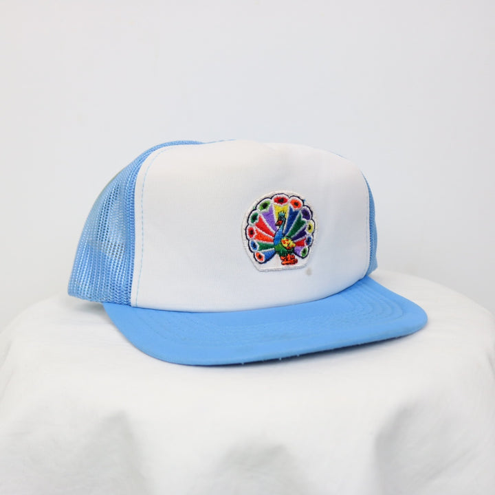 Vintage 80's Peacock Nature Trucker Hat - OS-NEWLIFE Clothing