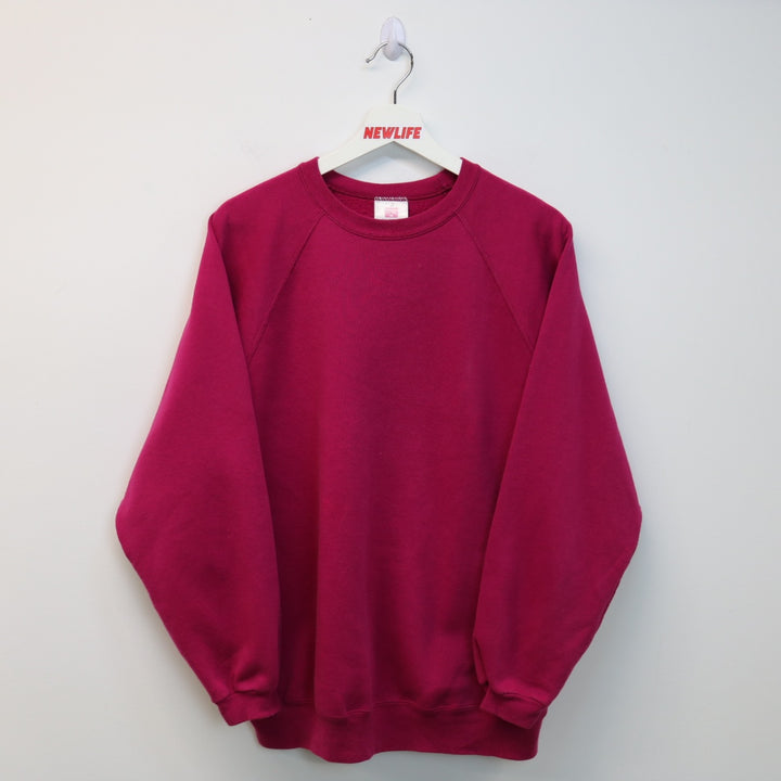 Vintage 90's Hanes Blank Crewneck - L-NEWLIFE Clothing