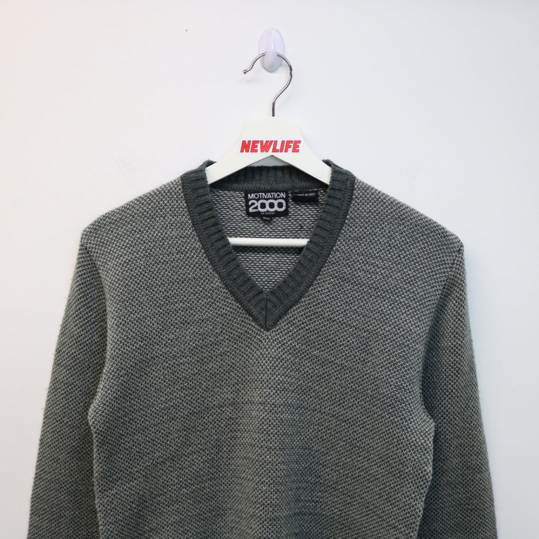 Vintage Motivation 2000 Knit Sweater - XS-NEWLIFE Clothing