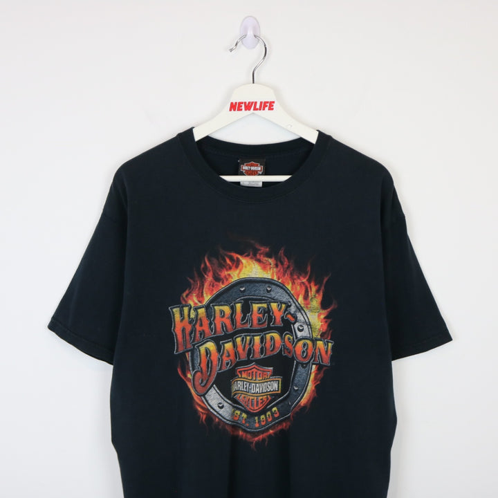 Vintage 00's Harley Davidson Ontario Tee - L-NEWLIFE Clothing